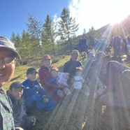 reindeer people selfi